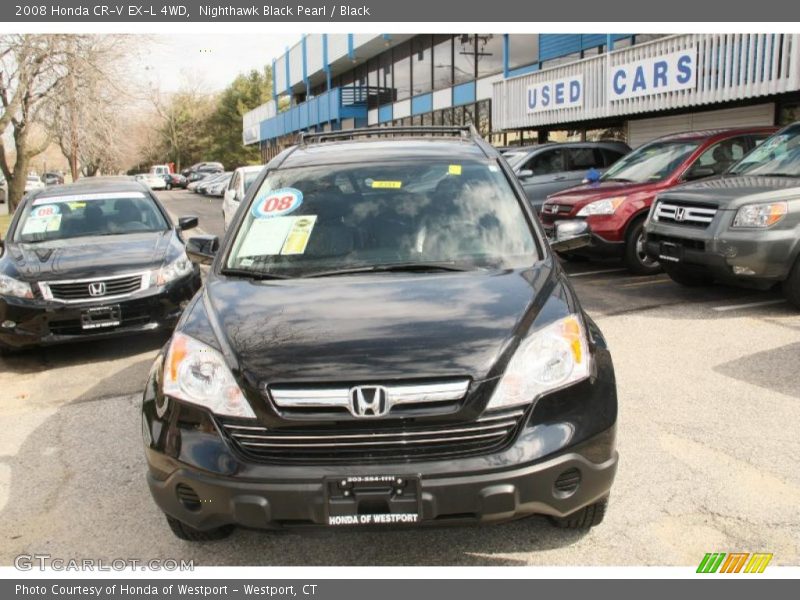 Nighthawk Black Pearl / Black 2008 Honda CR-V EX-L 4WD