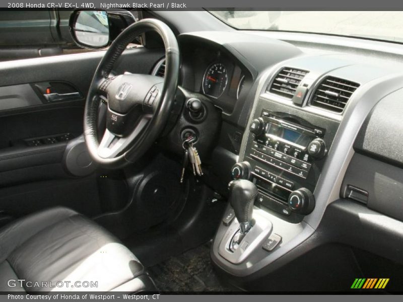 Nighthawk Black Pearl / Black 2008 Honda CR-V EX-L 4WD