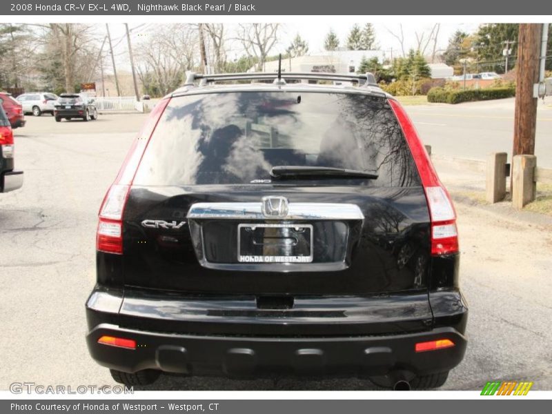 Nighthawk Black Pearl / Black 2008 Honda CR-V EX-L 4WD