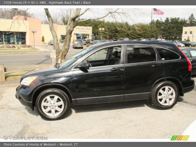 Nighthawk Black Pearl / Black 2008 Honda CR-V EX-L 4WD