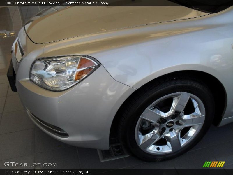 Silverstone Metallic / Ebony 2008 Chevrolet Malibu LT Sedan