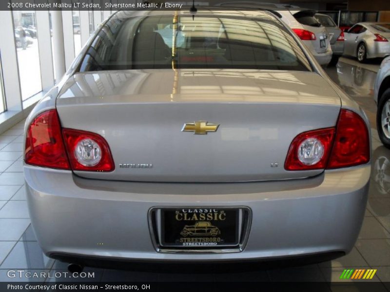 Silverstone Metallic / Ebony 2008 Chevrolet Malibu LT Sedan