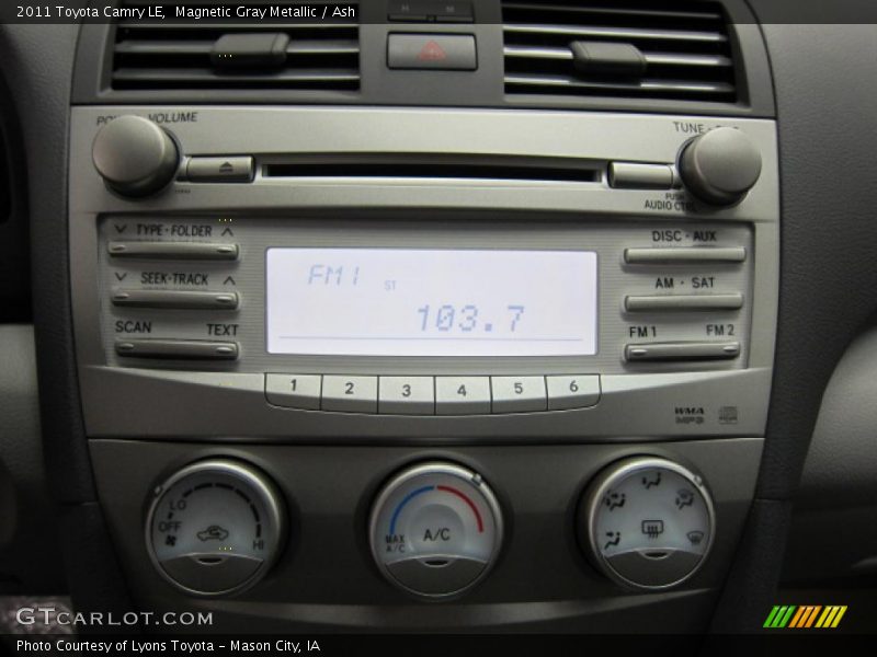 Magnetic Gray Metallic / Ash 2011 Toyota Camry LE