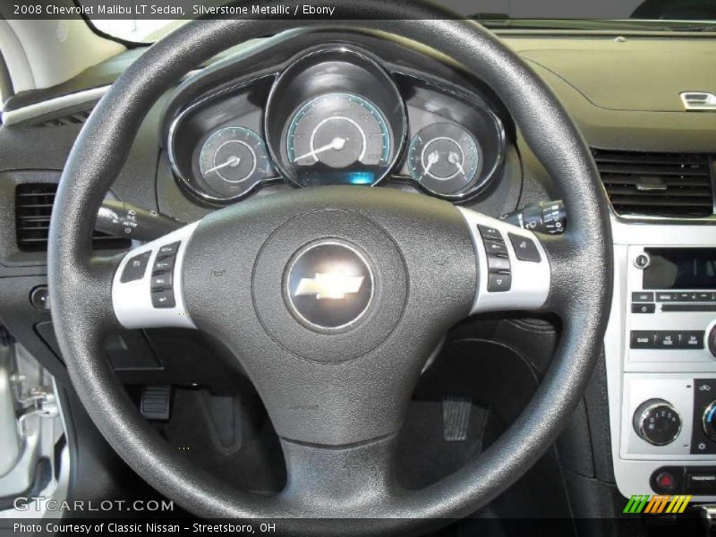 Silverstone Metallic / Ebony 2008 Chevrolet Malibu LT Sedan