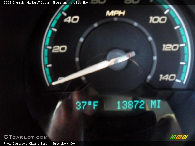 Silverstone Metallic / Ebony 2008 Chevrolet Malibu LT Sedan