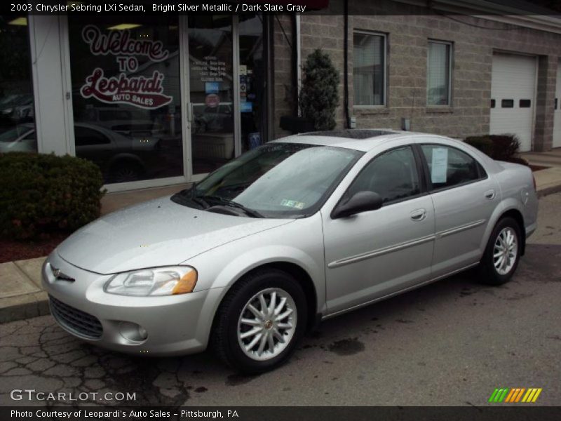 Bright Silver Metallic / Dark Slate Gray 2003 Chrysler Sebring LXi Sedan