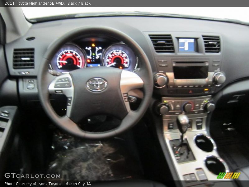 Black / Black 2011 Toyota Highlander SE 4WD