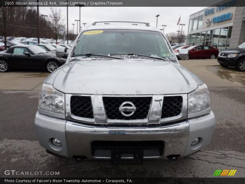 Silver Lightning / Graphite/Titanium 2005 Nissan Armada LE 4x4