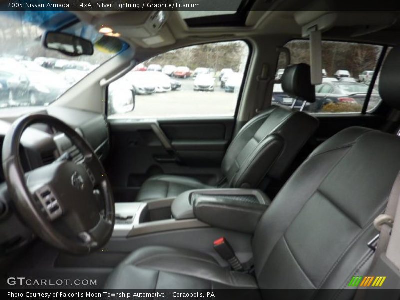 Silver Lightning / Graphite/Titanium 2005 Nissan Armada LE 4x4