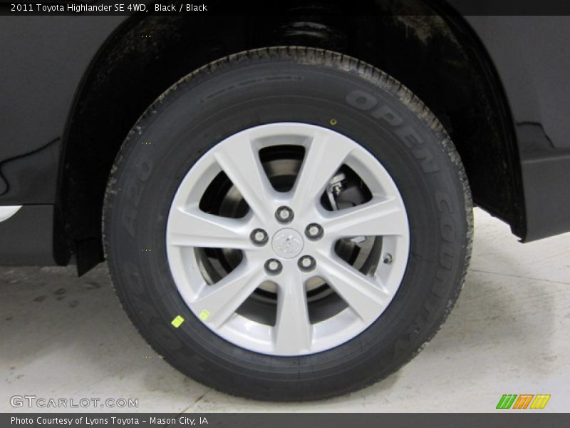 Black / Black 2011 Toyota Highlander SE 4WD