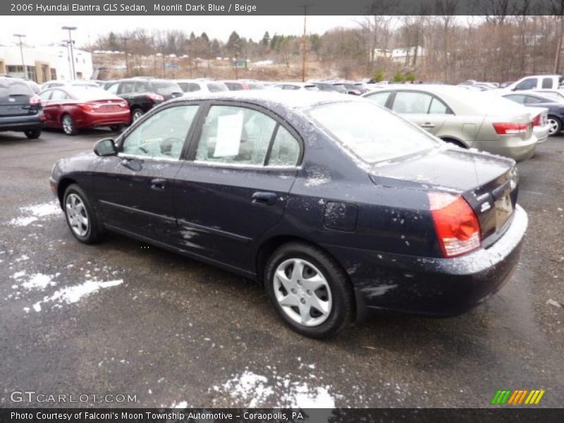 Moonlit Dark Blue / Beige 2006 Hyundai Elantra GLS Sedan