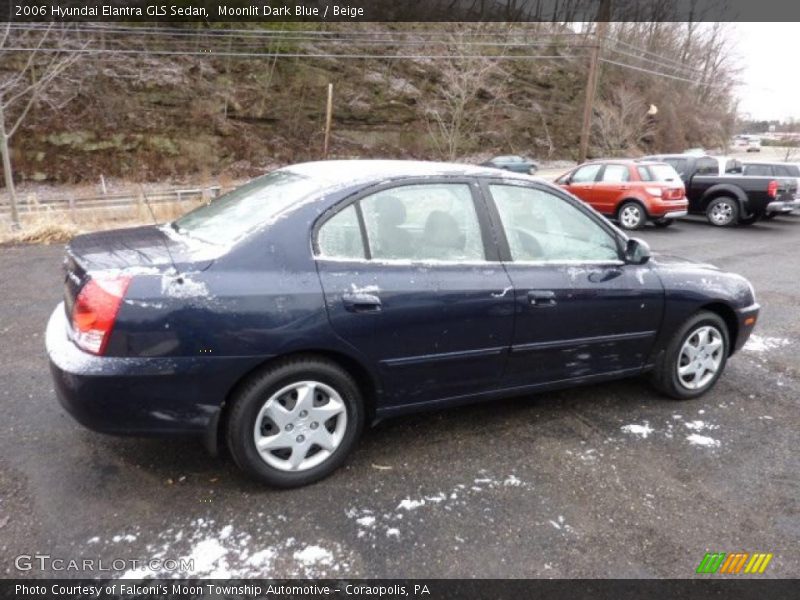 Moonlit Dark Blue / Beige 2006 Hyundai Elantra GLS Sedan