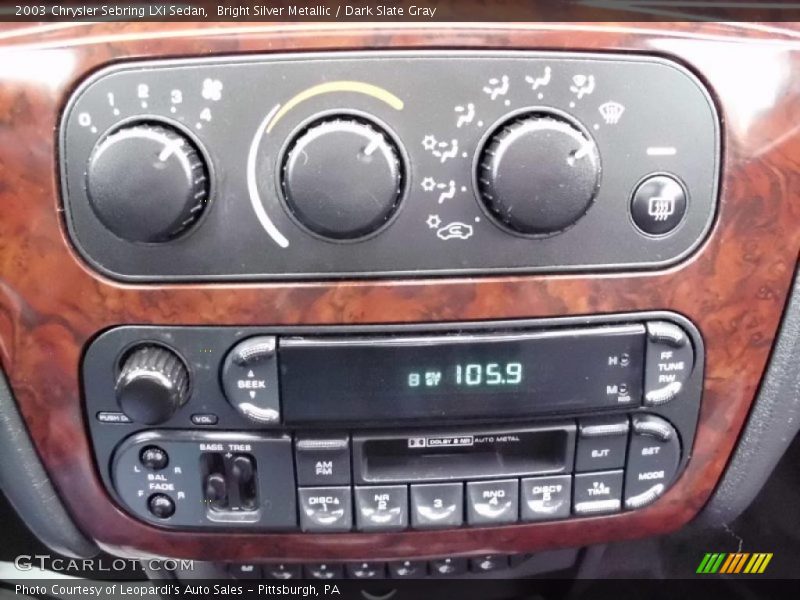 Controls of 2003 Sebring LXi Sedan