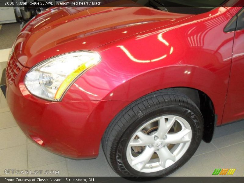 Venom Red Pearl / Black 2008 Nissan Rogue SL AWD