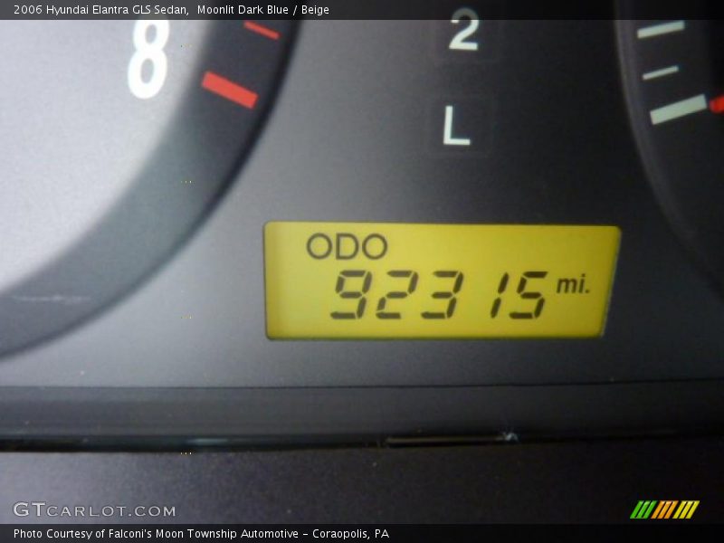 Moonlit Dark Blue / Beige 2006 Hyundai Elantra GLS Sedan