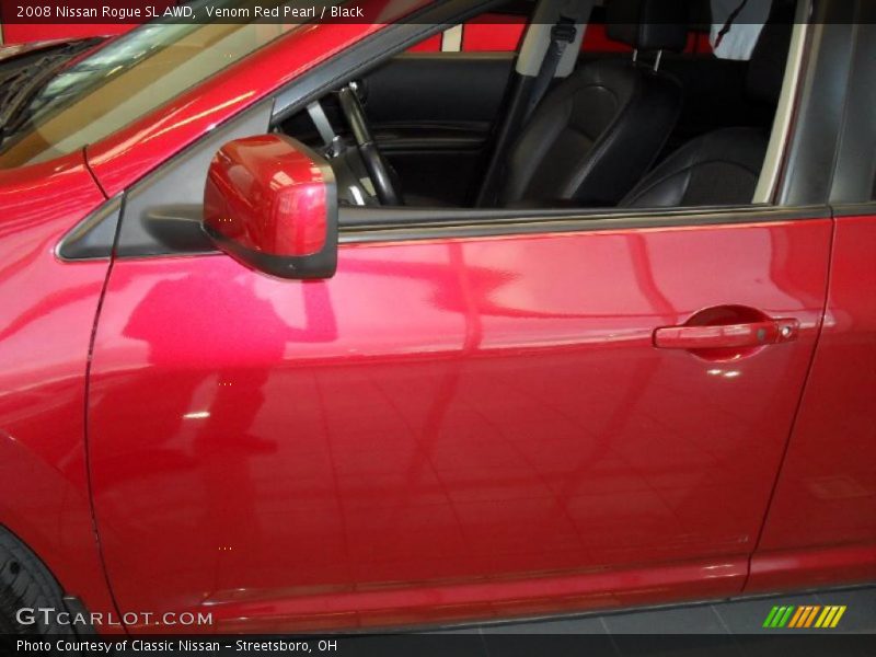 Venom Red Pearl / Black 2008 Nissan Rogue SL AWD