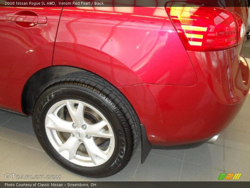 Venom Red Pearl / Black 2008 Nissan Rogue SL AWD