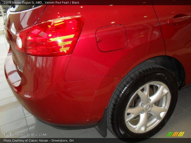 Venom Red Pearl / Black 2008 Nissan Rogue SL AWD