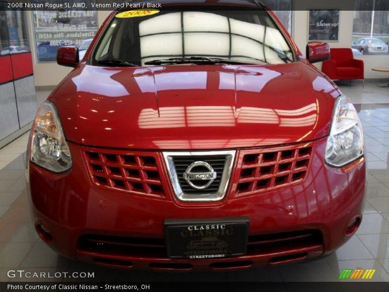 Venom Red Pearl / Black 2008 Nissan Rogue SL AWD
