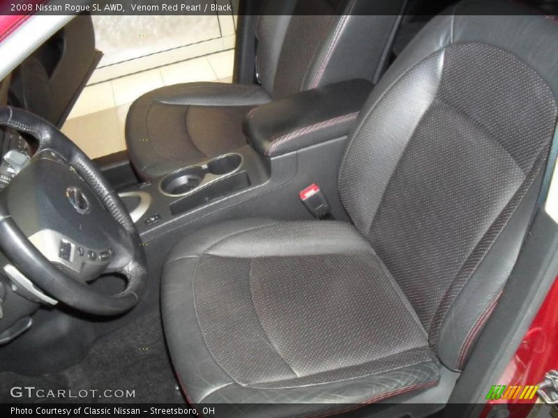 Venom Red Pearl / Black 2008 Nissan Rogue SL AWD
