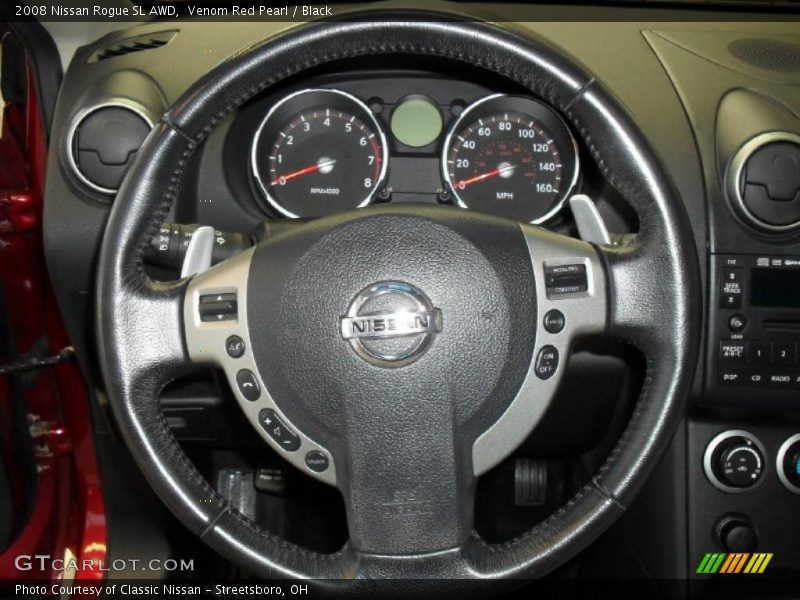 Venom Red Pearl / Black 2008 Nissan Rogue SL AWD