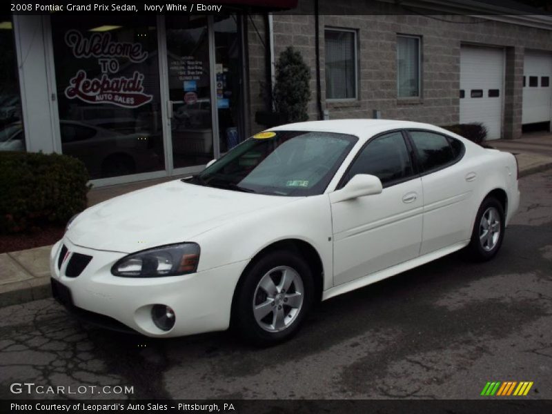 Ivory White / Ebony 2008 Pontiac Grand Prix Sedan