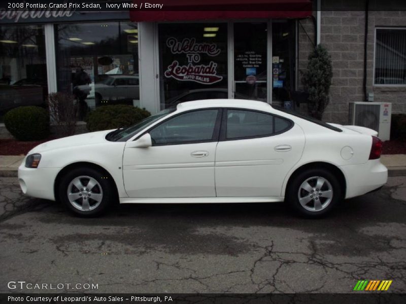 Ivory White / Ebony 2008 Pontiac Grand Prix Sedan