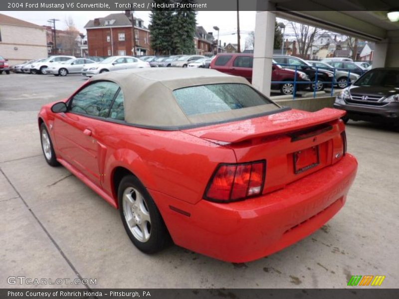 Torch Red / Medium Parchment 2004 Ford Mustang V6 Convertible