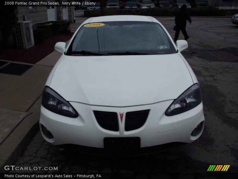 Ivory White / Ebony 2008 Pontiac Grand Prix Sedan