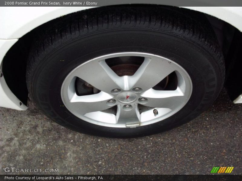 Ivory White / Ebony 2008 Pontiac Grand Prix Sedan