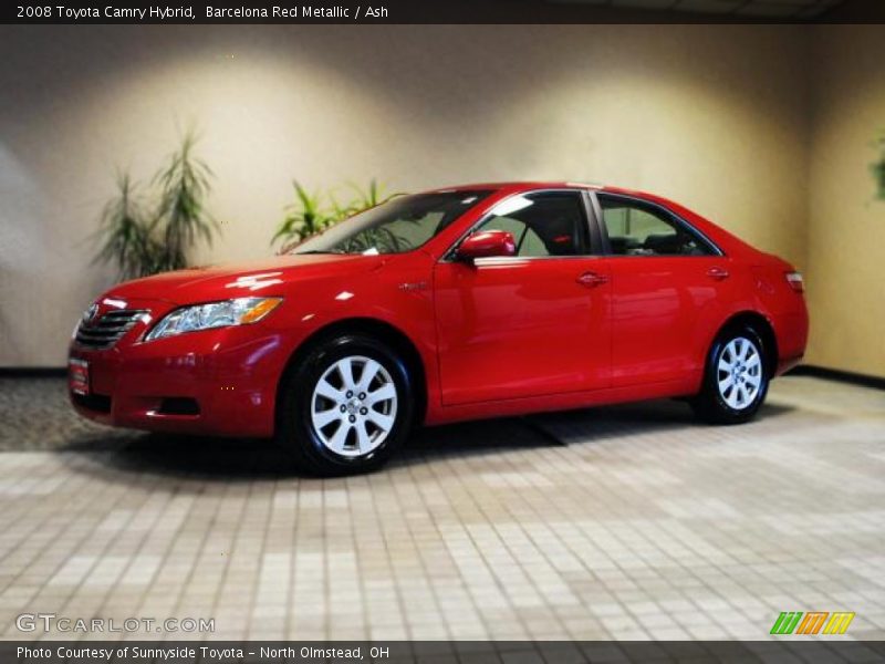 Barcelona Red Metallic / Ash 2008 Toyota Camry Hybrid