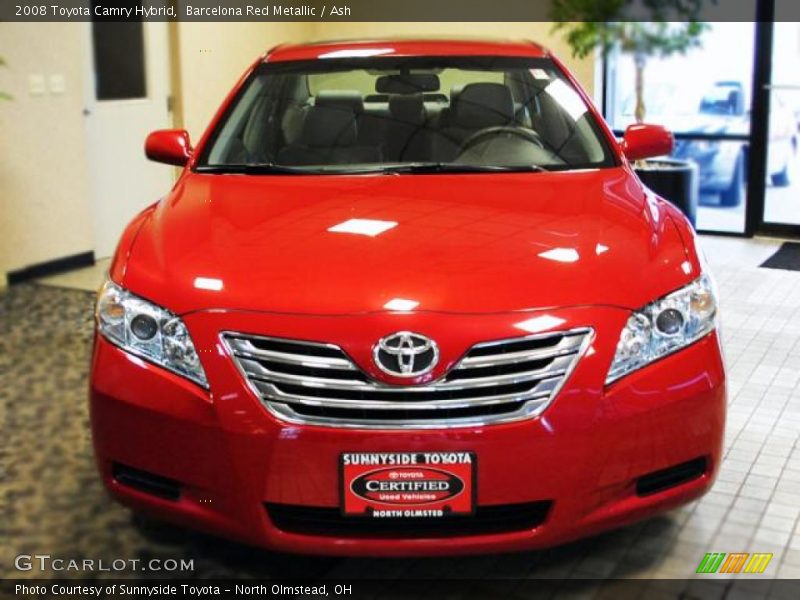 Barcelona Red Metallic / Ash 2008 Toyota Camry Hybrid