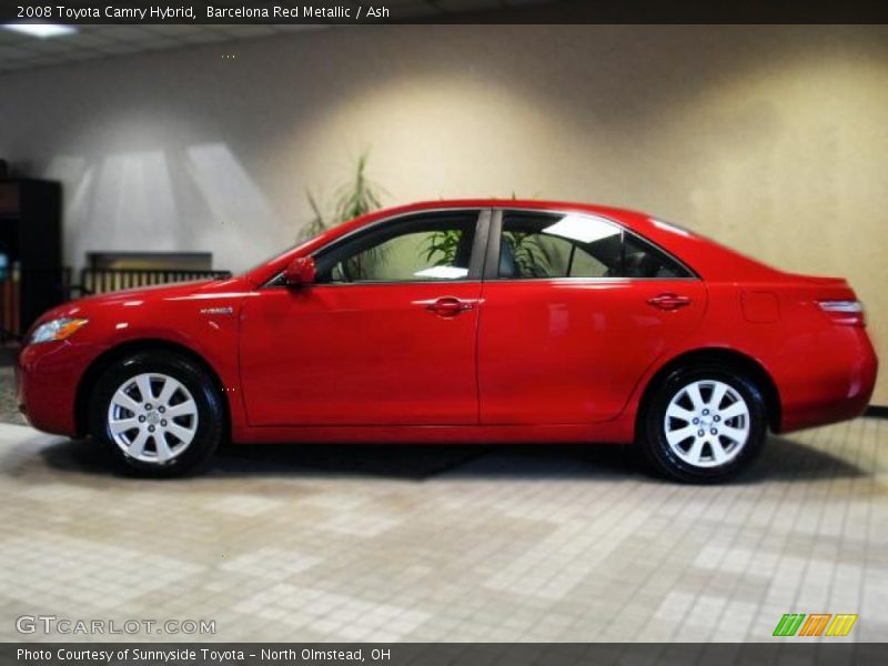 Barcelona Red Metallic / Ash 2008 Toyota Camry Hybrid