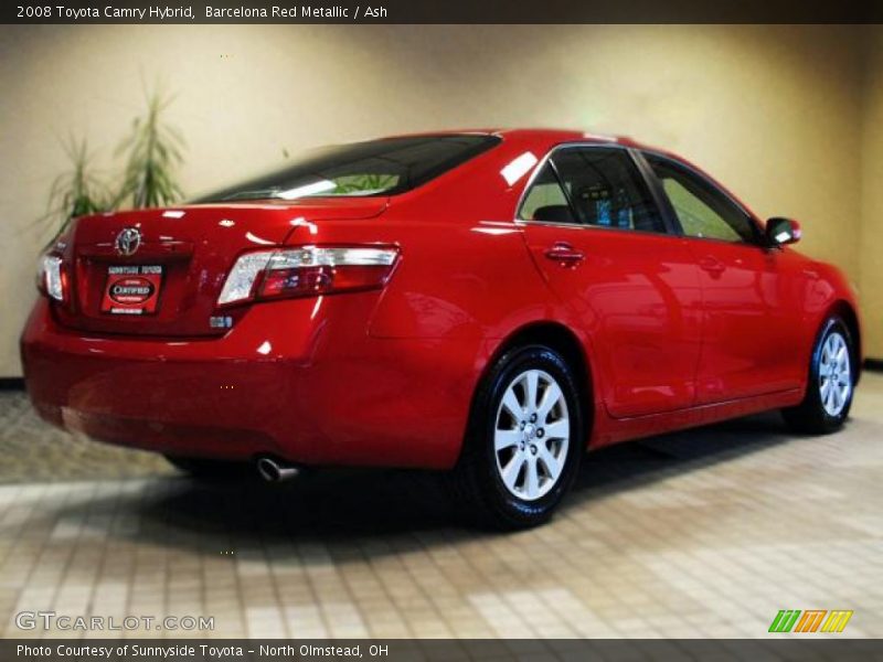 Barcelona Red Metallic / Ash 2008 Toyota Camry Hybrid