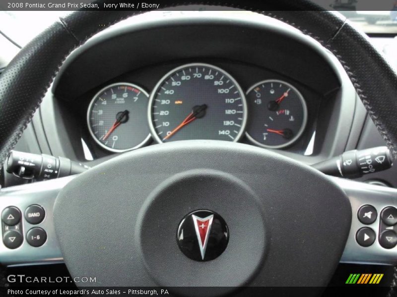 Ivory White / Ebony 2008 Pontiac Grand Prix Sedan
