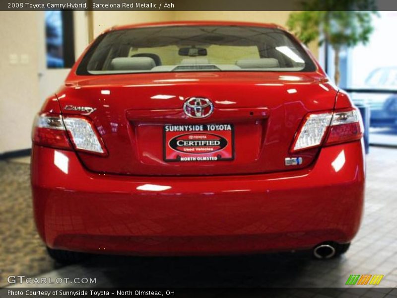 Barcelona Red Metallic / Ash 2008 Toyota Camry Hybrid