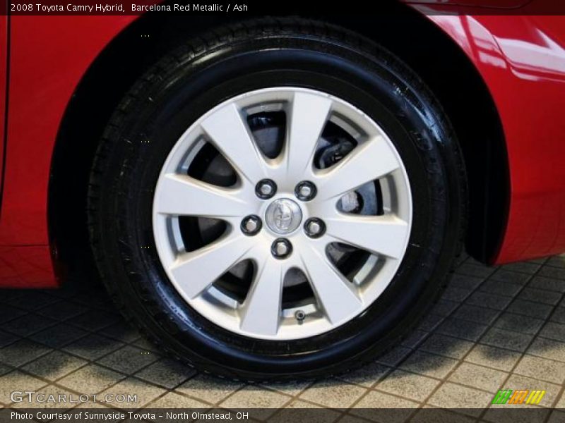 Barcelona Red Metallic / Ash 2008 Toyota Camry Hybrid