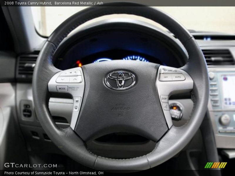 Barcelona Red Metallic / Ash 2008 Toyota Camry Hybrid