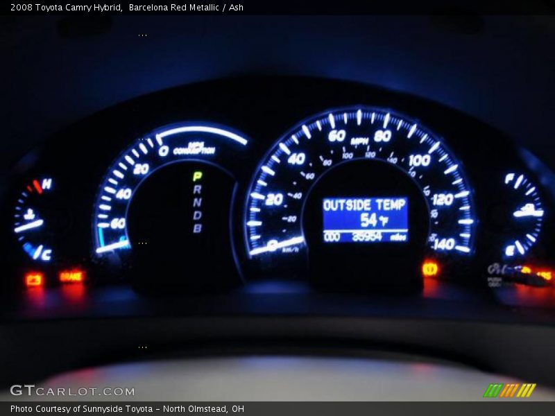 Barcelona Red Metallic / Ash 2008 Toyota Camry Hybrid