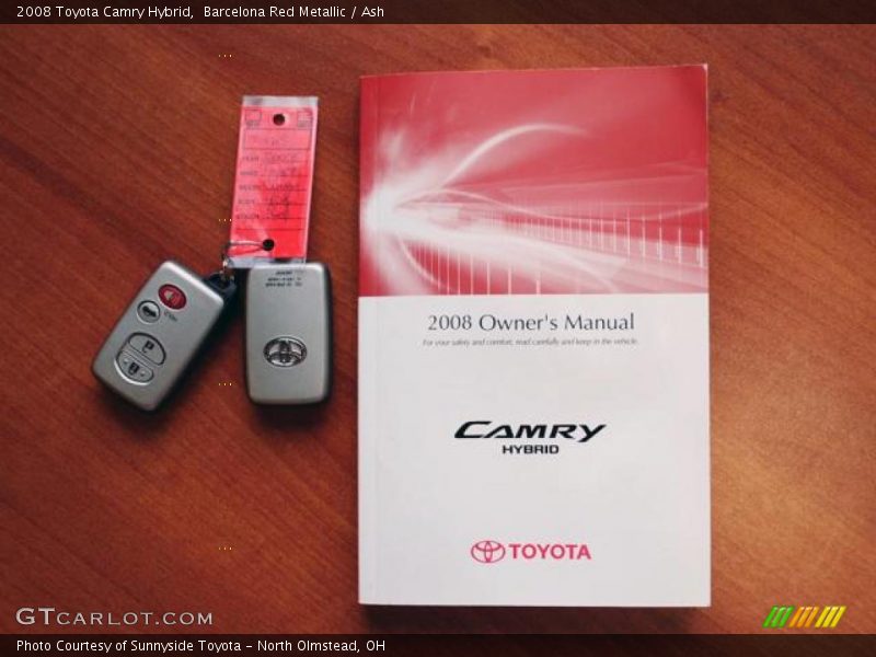 Barcelona Red Metallic / Ash 2008 Toyota Camry Hybrid