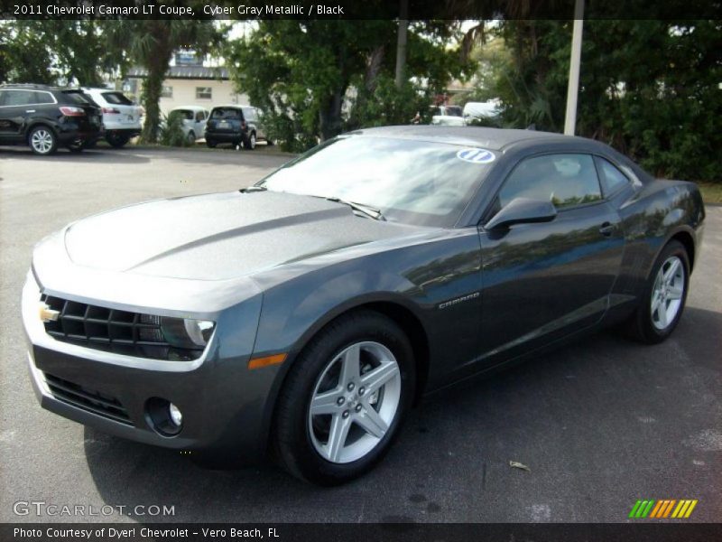 Cyber Gray Metallic / Black 2011 Chevrolet Camaro LT Coupe