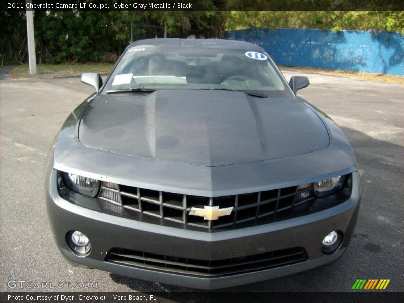 Cyber Gray Metallic / Black 2011 Chevrolet Camaro LT Coupe