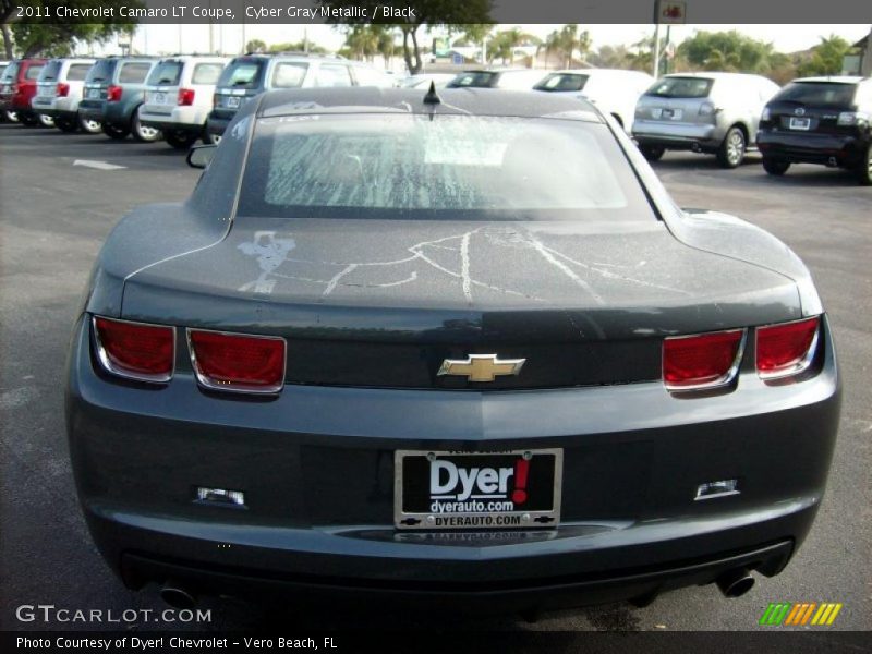 Cyber Gray Metallic / Black 2011 Chevrolet Camaro LT Coupe