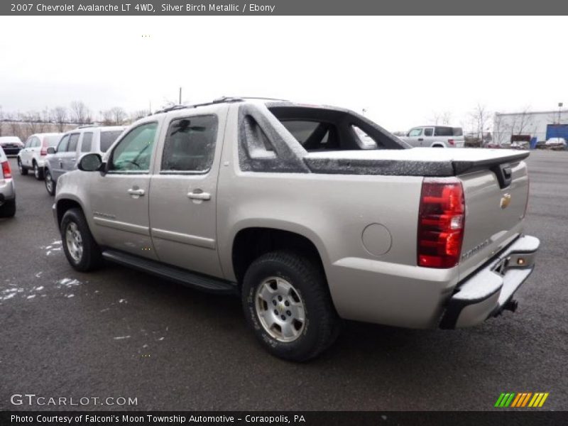 Silver Birch Metallic / Ebony 2007 Chevrolet Avalanche LT 4WD