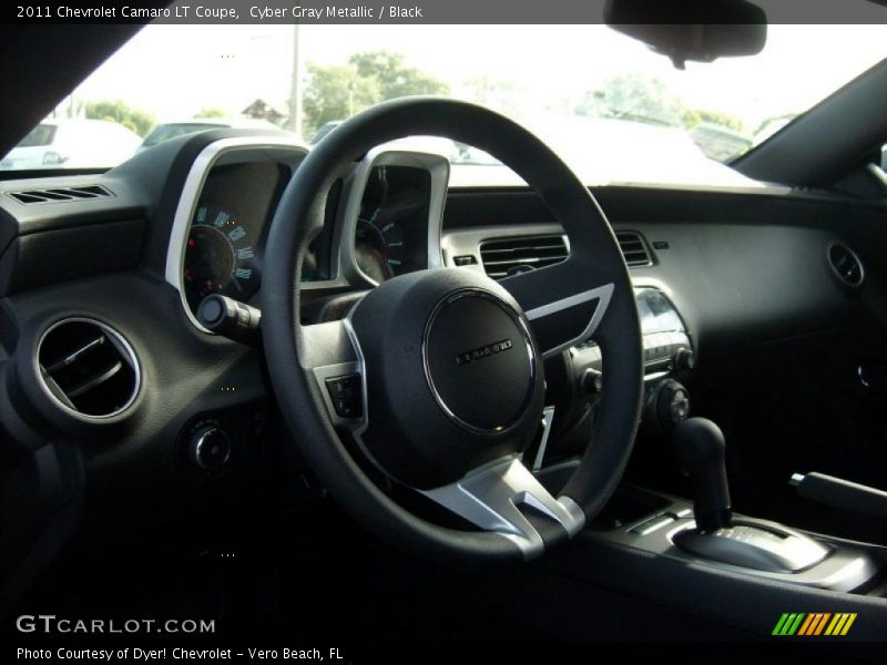 Cyber Gray Metallic / Black 2011 Chevrolet Camaro LT Coupe