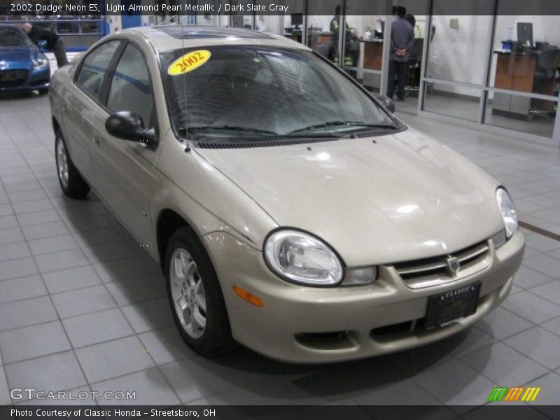 Light Almond Pearl Metallic / Dark Slate Gray 2002 Dodge Neon ES