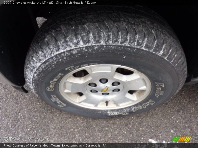 Silver Birch Metallic / Ebony 2007 Chevrolet Avalanche LT 4WD
