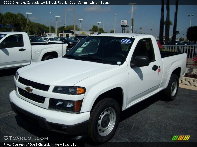 Summit White / Ebony 2011 Chevrolet Colorado Work Truck Regular Cab