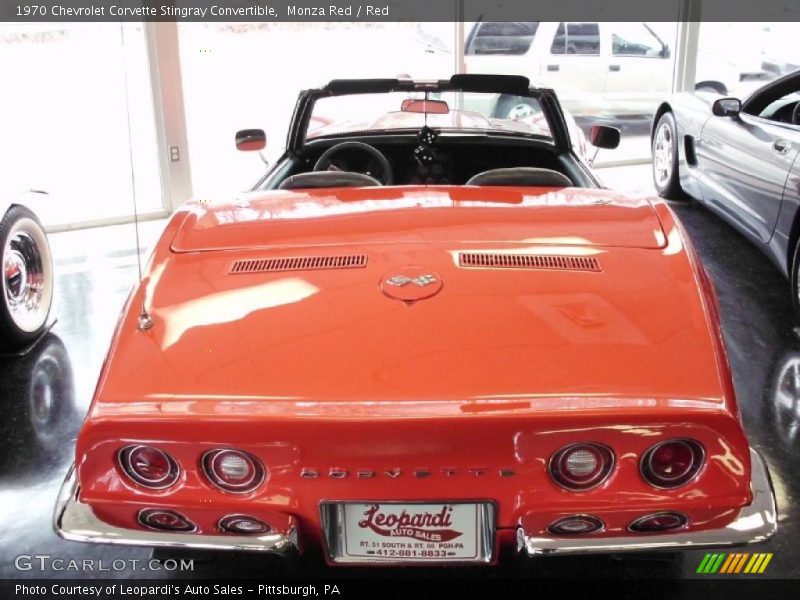 Monza Red / Red 1970 Chevrolet Corvette Stingray Convertible