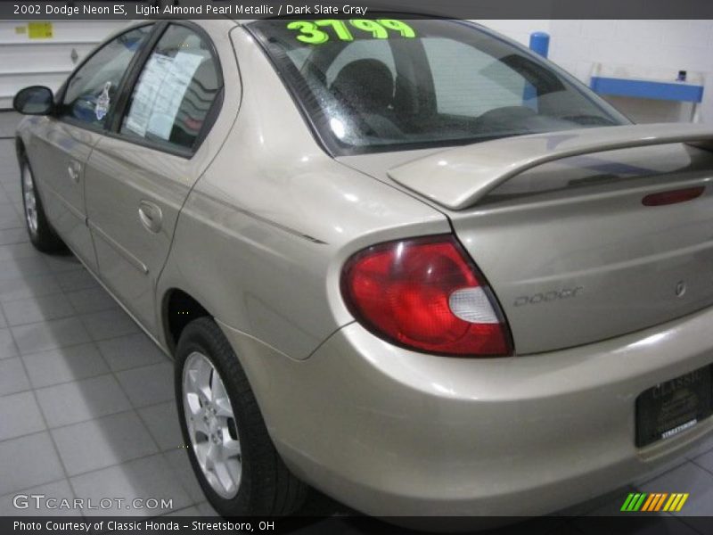Light Almond Pearl Metallic / Dark Slate Gray 2002 Dodge Neon ES